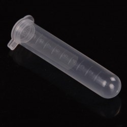 Tube d'essai transparent en plastique avec couvercle 4 ml - Prix
