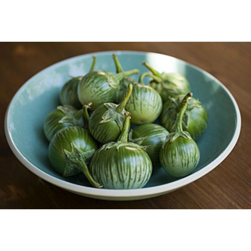 1.95 Graines d'aubergine vertes rondes thaïlandaises