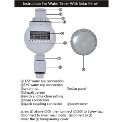 Solar LCD Timer Automatisk laddningsbar automatisk bevattning 39.95 - 16